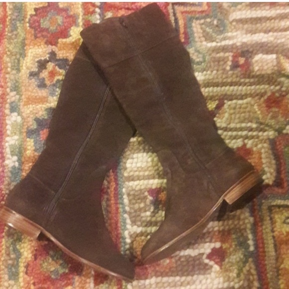 Jack Rogers Brown TARA Suede Riding Boots Size 7.5 - Picture 3 of 6